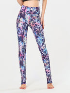 Active Leggings with Stirrups Colorful Printed Wide Waistband Highly stretchy 7e7a5d18-2f53-48a4-95a9-178c168d2331-Max Trendsi