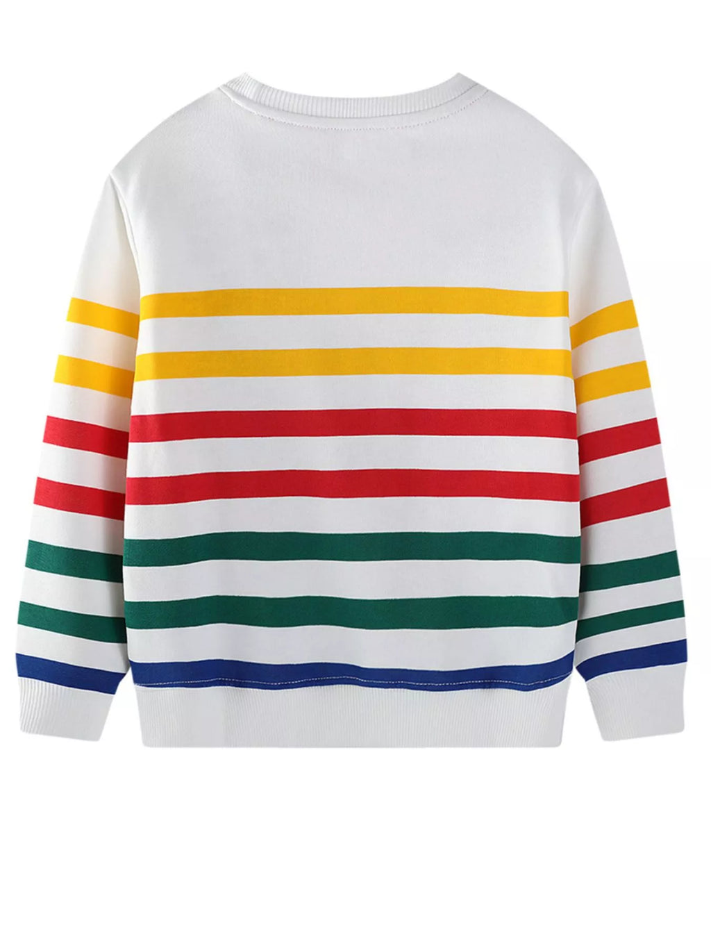 Children's Sweatshirt White Striped Cartoon Truck Print Pullover for Boys 7ed765c4-9b50-4234-9924-f14089b1f9f0-Max-Origin Trendsi
