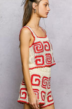 POL Handmade Crochet Cropped Tank Ivory Red with Granny Square Pattern 7eddbb72-1312-4e4d-b5ab-332db53239c5-Max-Origin Trendsi
