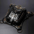 Steampunk Skull Decor Crossbody Bag
