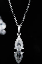 Murray Silver Necklace 1 Carat Moissanite Stone Teardrop 925 Sterling Platinum-plated Silver One Size 7f67d745270d45b89a8908b5f9bf8070-Max Trendsi