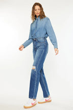 Kancan Women's Boyfriend Jeans Ultra High Rise 90's Distressed Denim Pants 7fa905aa7621408aa070648e5ec3af0e-Max-Origin Trendsi