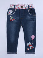 Girl's Outfit Set Long Sleeve Round Neck Top and Jeans for Children 7ffe156de468478cba4c246ff44889db-Max-Origin Trendsi