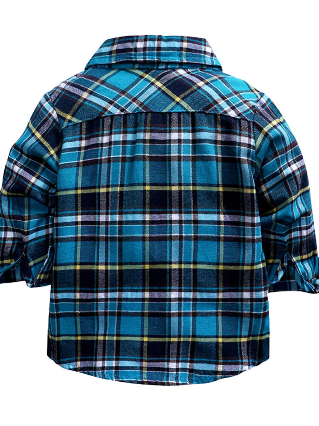 Children's Boy's Set Plaid Shirt & Distressed Jeans with Suspenders 80222ce7bb0e40a3a8be53248a665c7b-Max-Origin Trendsi