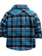 Children's Boy's Set Plaid Shirt & Distressed Jeans with Suspenders 80222ce7bb0e40a3a8be53248a665c7b-Max-Origin Trendsi