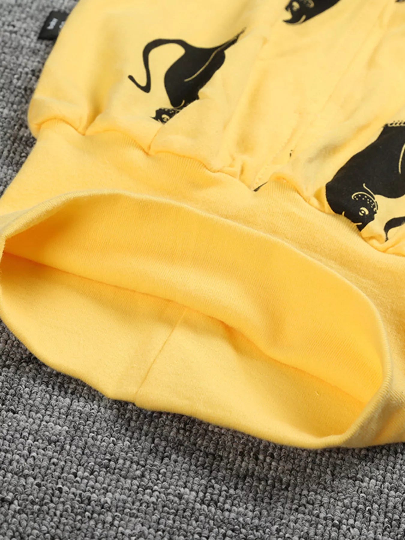 Children's Set Top and Pants Cute Cat Print Long Sleeve Yellow 2 Pcs 807ed0476fb94b87bbd98a533ccc7e22-Max-Origin Trendsi