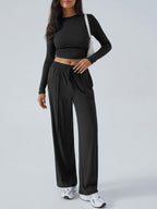 Devine Outfit Set Round Neck Long Sleeve Top and Pants Set 811724f2-f7a2-489c-a9ff-bc071caa64a3-Max Trendsi