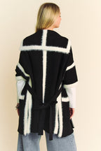 Davi & Dani Women Cardigan Fuzzy Trim Open Front Loose Fit Soft Warm 812370b7-9a01-49db-bc04-7629335848b1-Max Trendsi