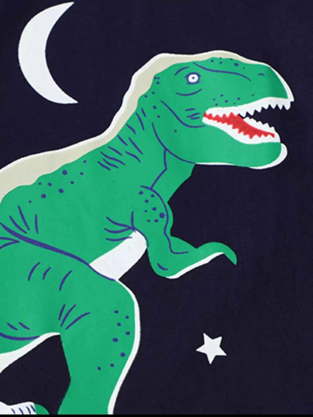 Boy's T-Shirt Cotton Black Children's Dinosaur Print Crew Neck Short Sleeve Top 81b5b541-9622-4e6a-a3bf-c1861a3ec0f3-Max-Origin Trendsi
