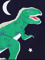 Boy's T-Shirt Cotton Black Children's Dinosaur Print Crew Neck Short Sleeve Top 81b5b541-9622-4e6a-a3bf-c1861a3ec0f3-Max-Origin Trendsi