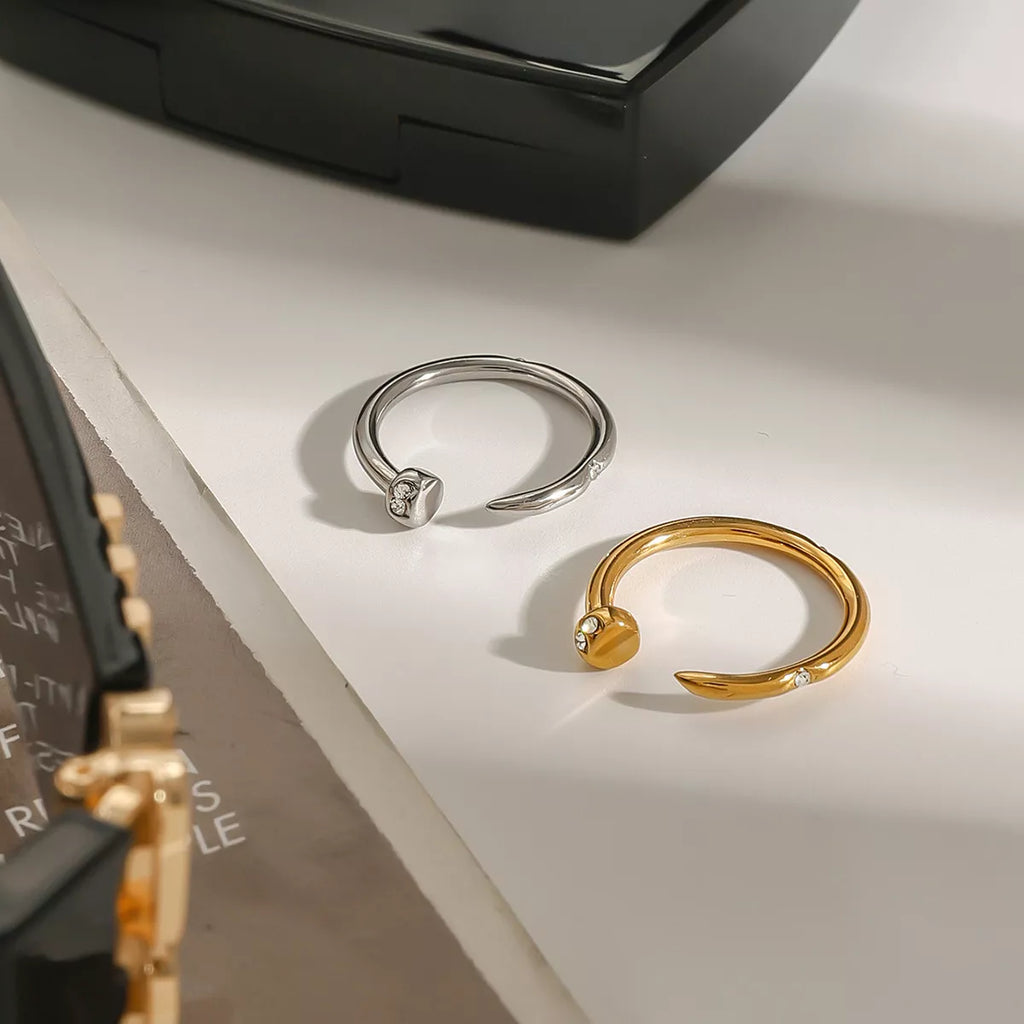 Open Ring 18K Gold-Plated Zircon Stainless Steel Women's Jewelry 81d6f6b6-686b-4fac-9861-5d4afe619bac-Max-Origin Trendsi