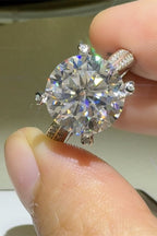 5 Carat Silver Ring Moissanite Stone Bright 925 Sterling Women Jewelry with Box 81f909bf-efed-4aa0-b199-21365f319e0e-Max Trendsi