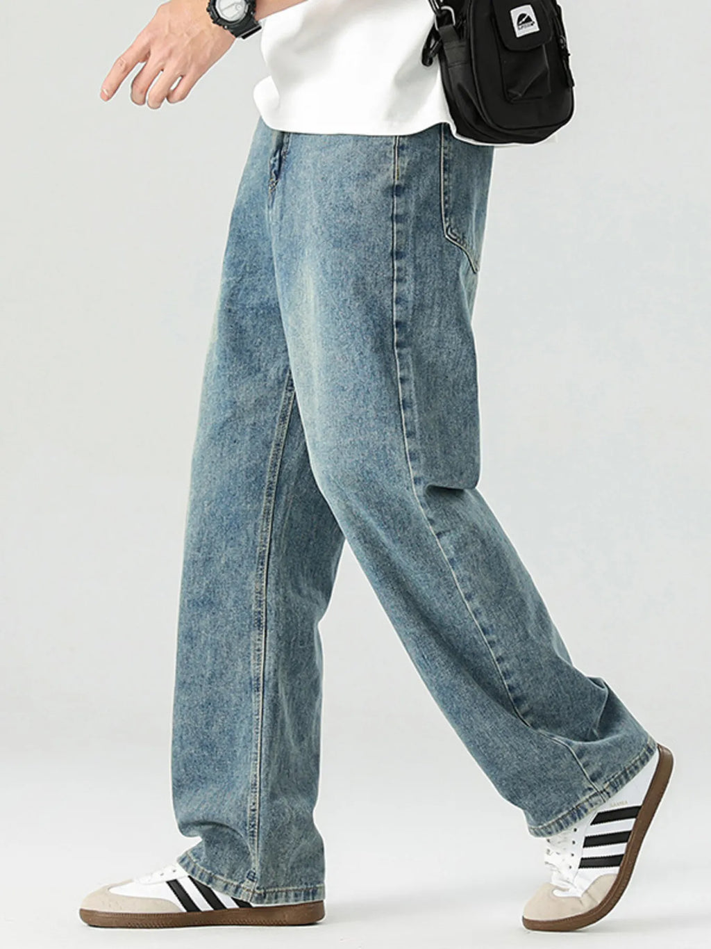 Men's Wide Leg Jeans High Waist Blue Washed Denim Casual Pants 82a47093215e49458ef731ae5705ebdc-Max-Origin Trendsi