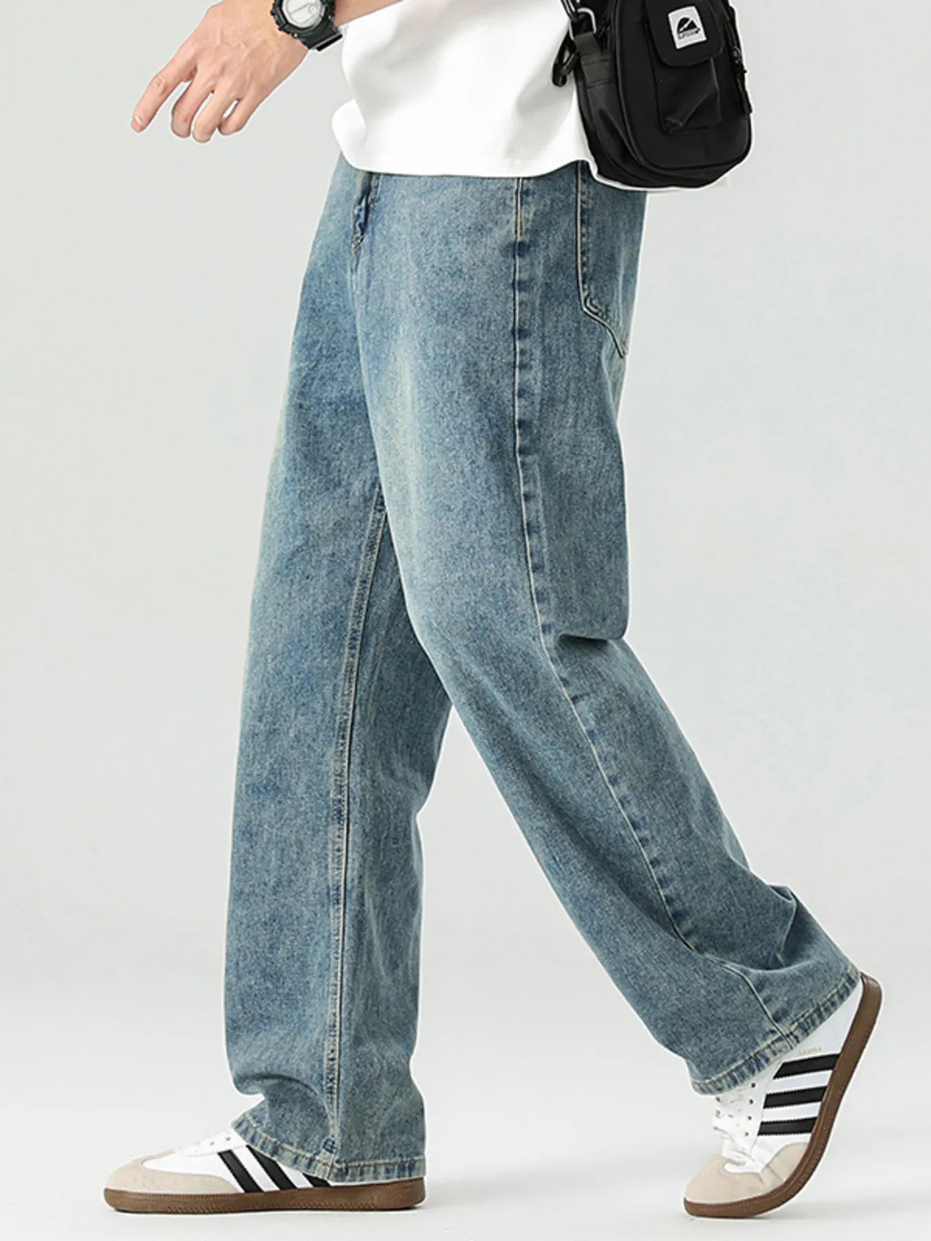 Men's Wide Leg Jeans High Waist Blue Washed Denim Casual Pants 82a47093215e49458ef731ae5705ebdc-Max-Origin Trendsi