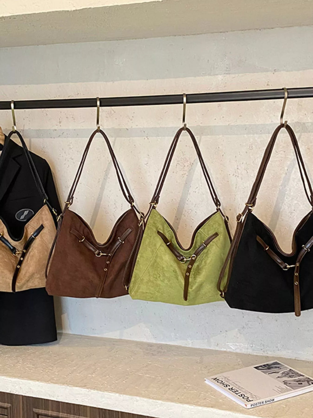 Womens Suede Tote Bag Large Handbag 82c95bf4-8d0a-458c-93be-43c4eed9c4f1-Max-Origin Trendsi