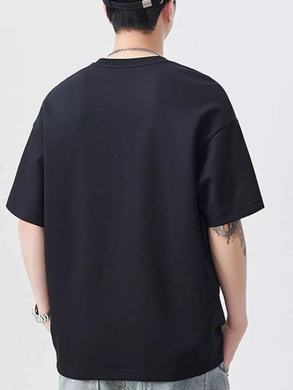 Men's Plus Size Casual Pocket Design Short Sleeve T-Shirt