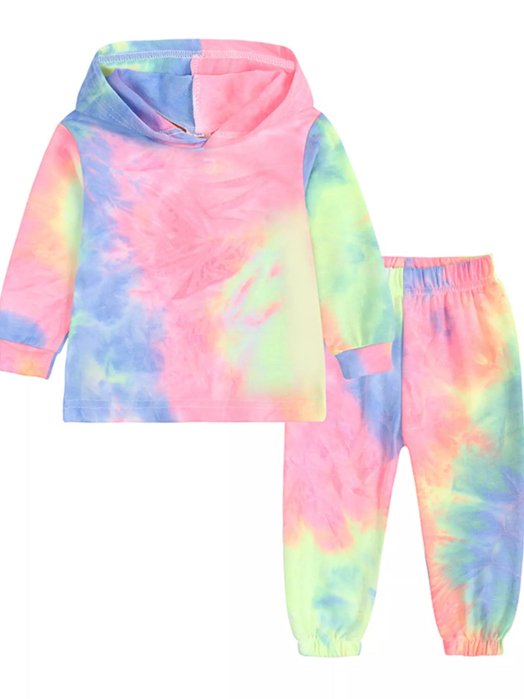 Girl's Outfit Set Tie-Dye Hoodie and Pants Set for Children Blush Pink 834fa418cf38430587c396aa69e2b4fb-Max-Origin Trendsi