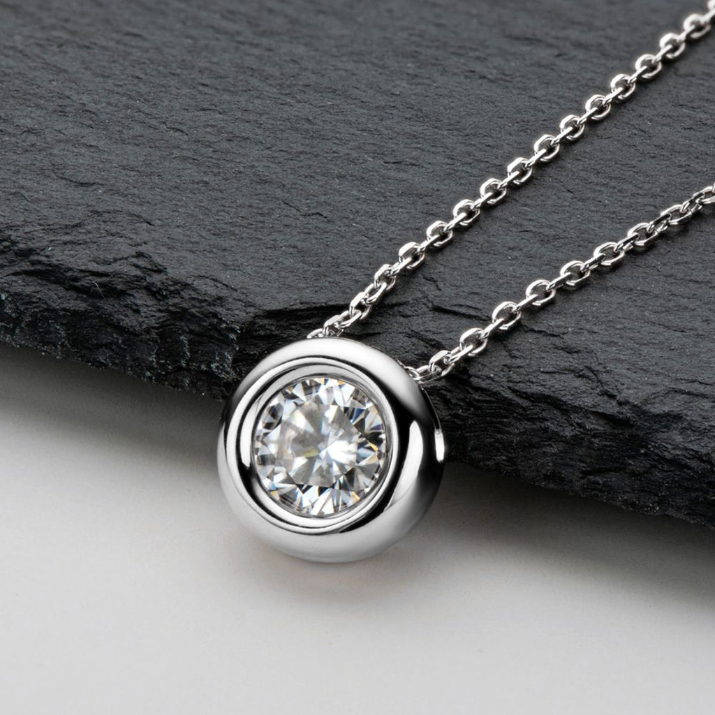 1 Carat Moissanite Necklace 925 Sterling Silver 18K gold-plated Pendant 83591221-7612-4247-a36a-734b9d2eedde-Max Trendsi