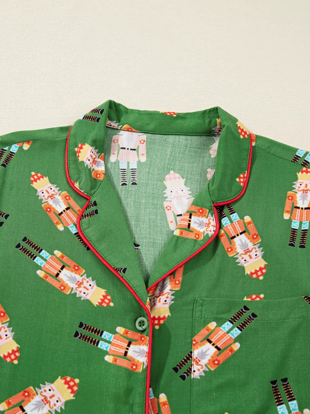 Womens Christmas Lounge Set Nutcracker Button Up Top and Shorts 8377f272-f277-471d-a2f7-abfb6e9d29ad-Max-Origin Trendsi