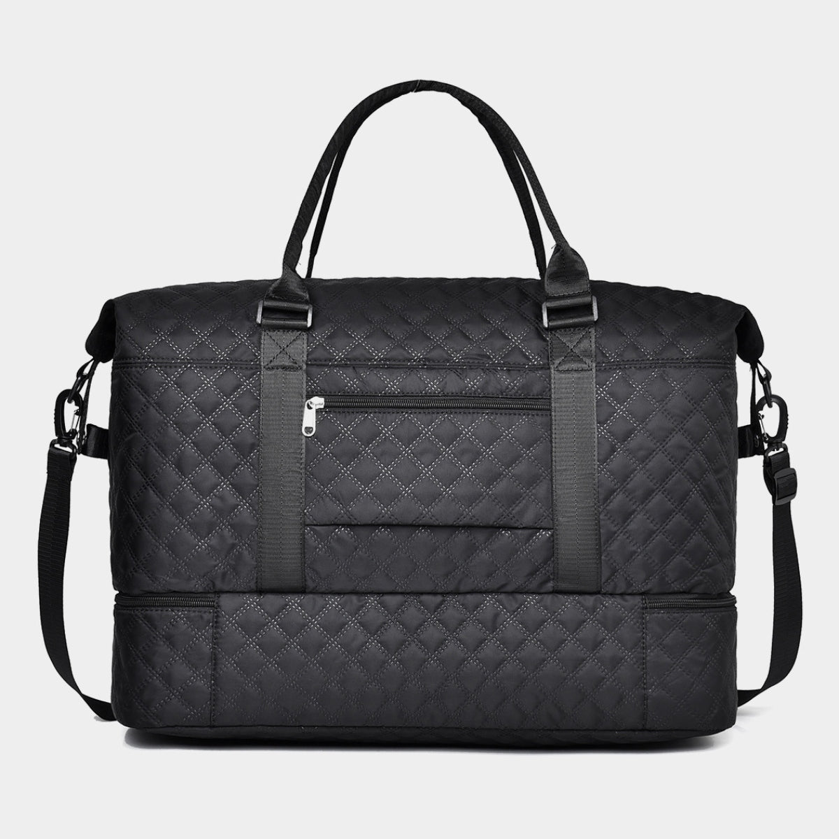 Extra Large Travel Duffel Bag Quilted Diamond Grid Oxford Cloth Oversize Tote