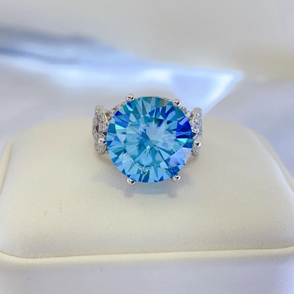 Silver Ring 10 Carat Moissanite Pastel Blue Stone 925 Sterling Platinum-plated 83c2e6d0-ee5a-4e96-bb61-f85210ab6c76-Max-Origin Trendsi