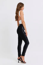 Judy Blue Faux Leather Skinny Pants Black High Waisted Ankle Trousers 84aeec67-5cd8-42d4-86c3-393ccf5b9567-Max-Origin Trendsi