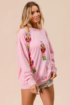 BiBi Sequin Nutcrackers Embroidery Christmas Sweatshirt 84f54dc6328e473ba993c960edb86e10-Max-Origin Trendsi