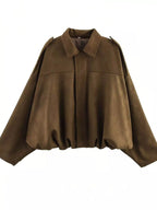 Womens Jacket Oversized Faux Suede Zip Up Long Sleeve Casual Outwear 852786b8-4bdf-4de7-9450-cca3d44e58ec-Max-Origin Trendsi