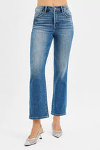 RISEN Women's Jeans Tummy Control High Rise Crop Straight Denim Pants 85702d6356584fe5b7c8002d4c975829-Max-Origin Trendsi