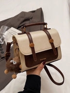 Two-Tone Mini Flap Crossbody Bag