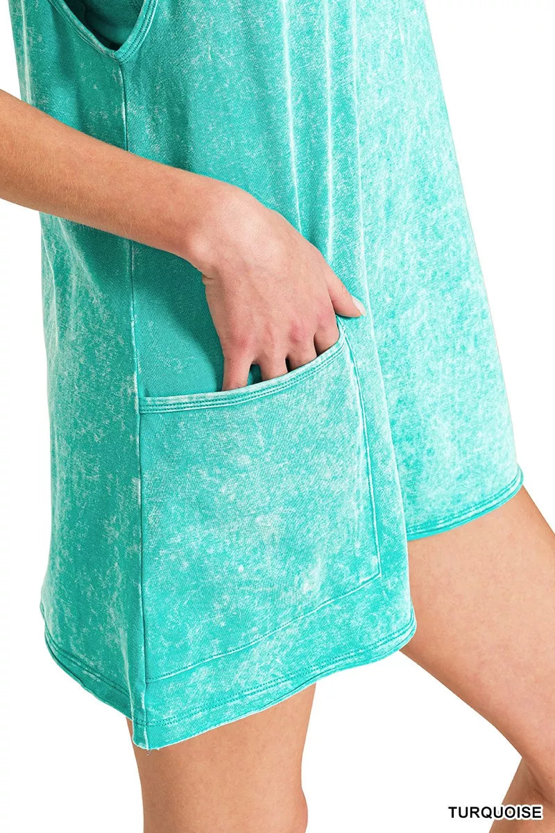 Zenana Mini Cami Dress Turquoise Acid Washed With Built-in Romper Liner 85aa07eab34e42e686a579a59d161b2a-Max-Origin Trendsi