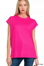 Zenana Activewear Set Hot Pink Brushed Dty Microfiber Top & Biker Shorts 85c7e93fcf1c4d02a84365d249cc8f95-Max-Origin Trendsi
