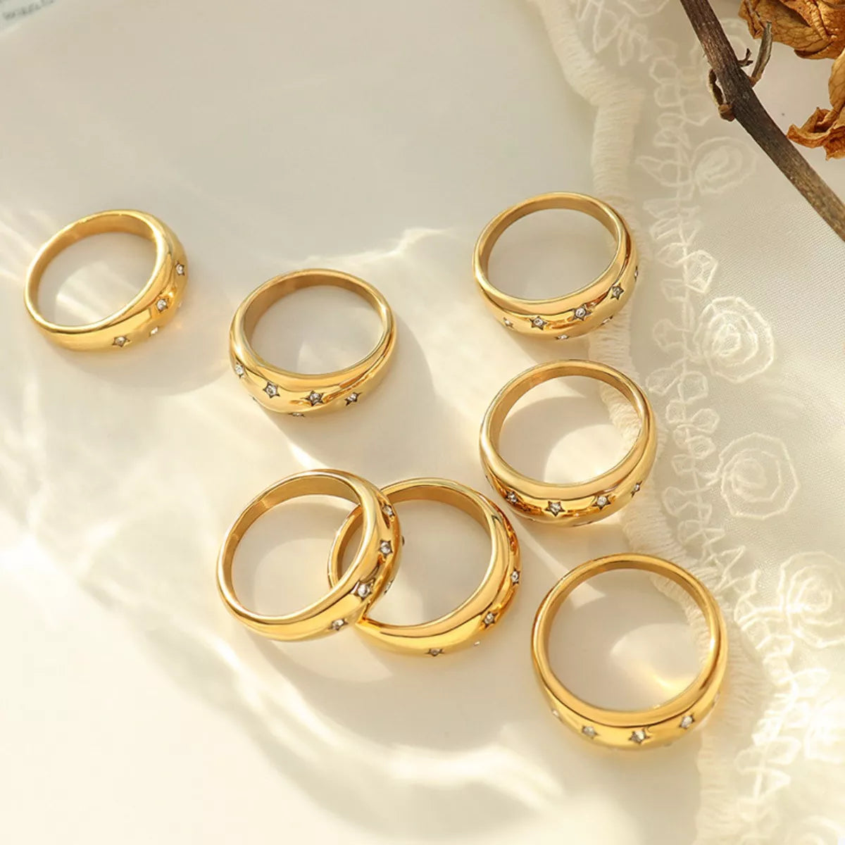 18K Gold-Plated Star Zircon Ring Gold Jewelry 85e614a8-17d1-4403-a70a-241237a5c953-Max-Origin Trendsi