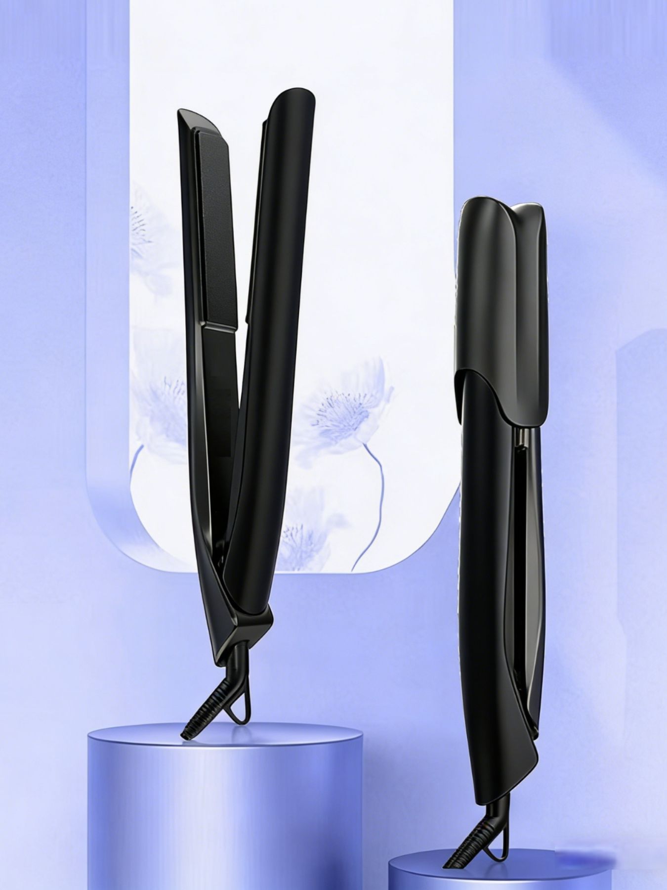 Adjustable Temperature Hair Straightener with Anti-Scald Design, 1-Piece ABS Material, Imported