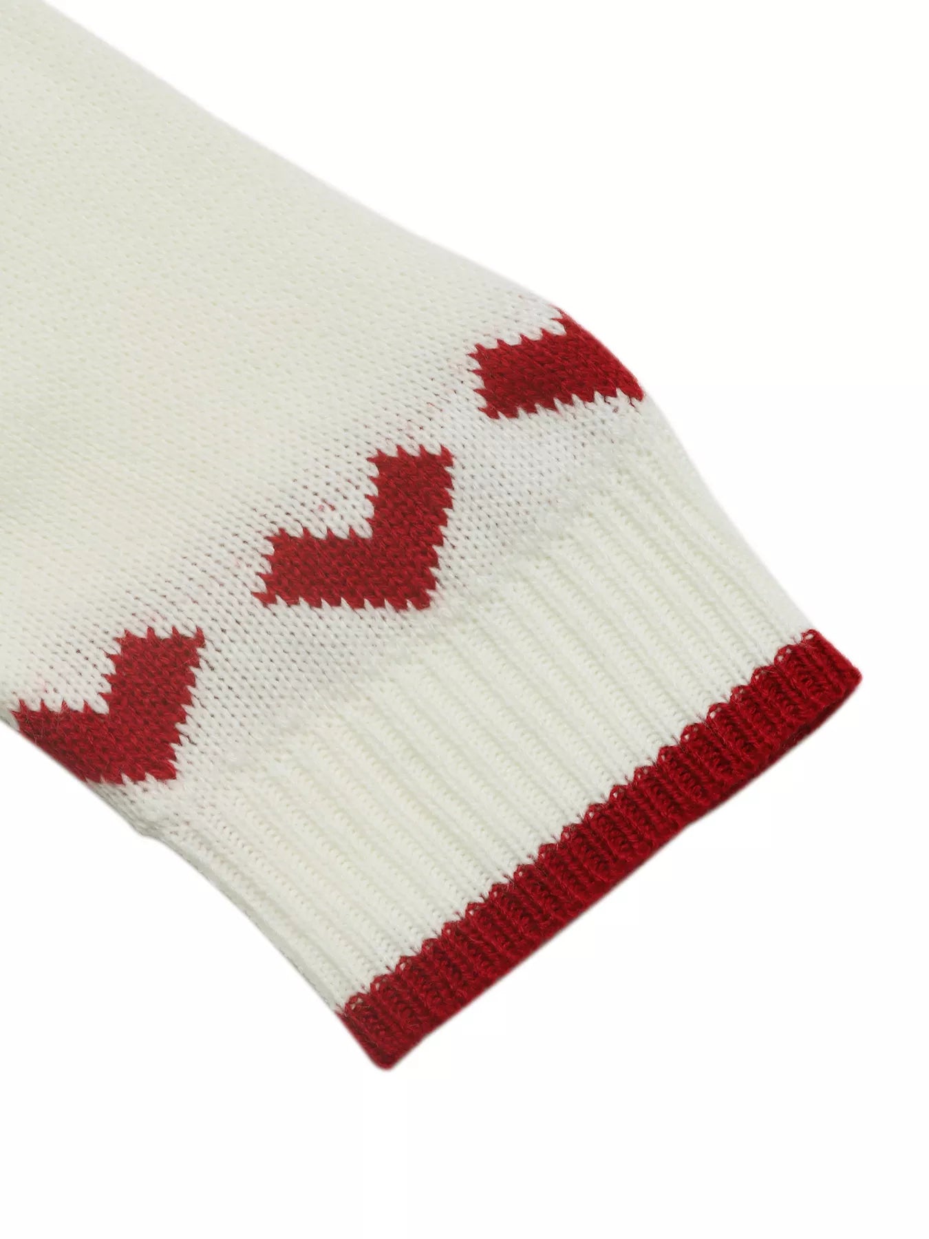 Women's Sweater White Heart Pattern Dropped Shoulder Long Sleeve Pullover 86be2317517842f39884f2ee74f796be-Max-Origin Trendsi