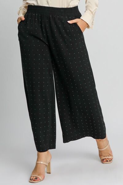Umgee Linen Pants Black Rhinestone Embellished High Waisted Plus Sizes 86dbc768-88d1-4da1-9c3f-6d56481e7f8d-Min Trendsi