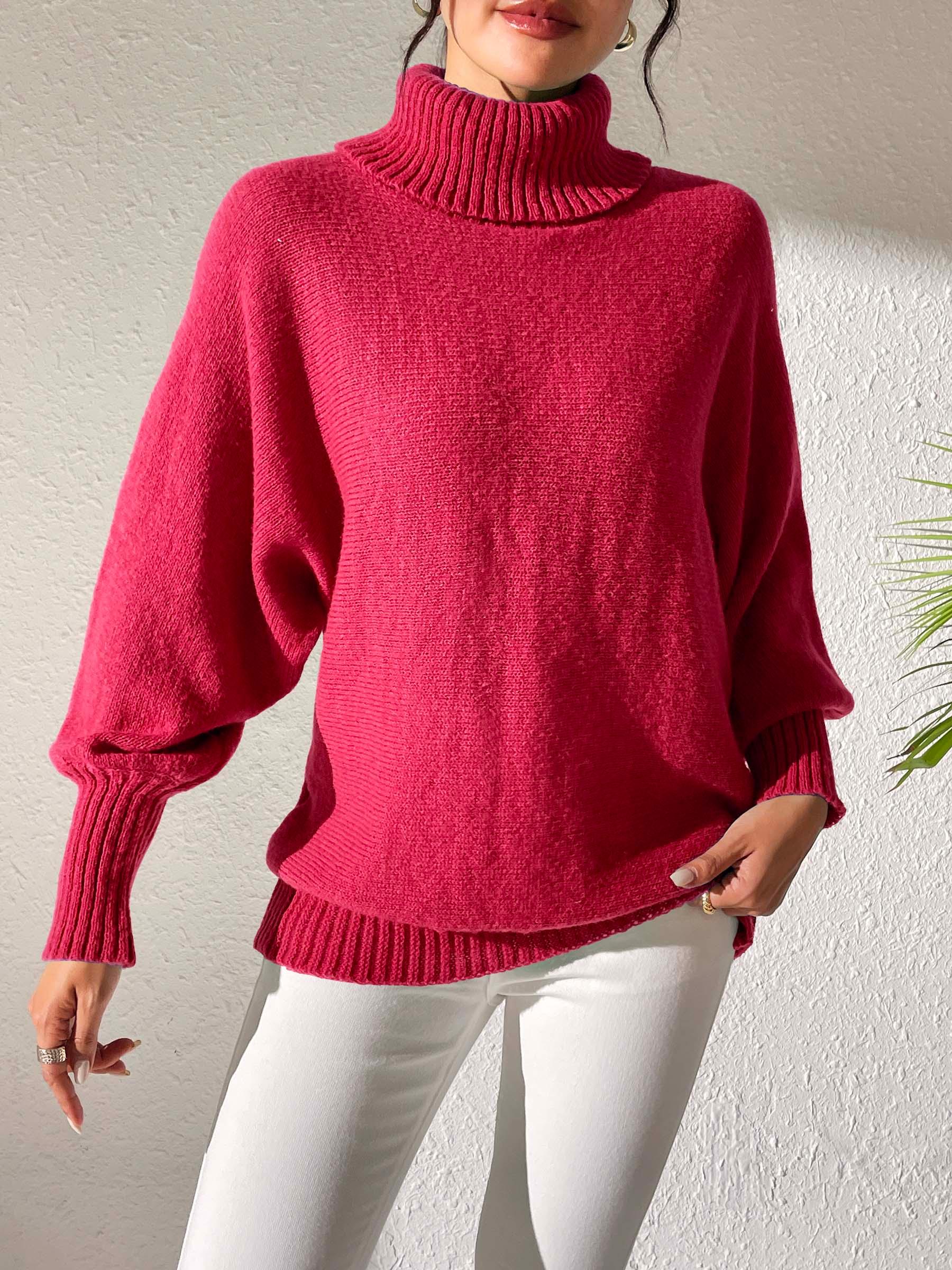 Turtleneck Sweater Long Sleeve Solid Soft Pullover 8762bc84-efea-4e28-a32a-25443eabc0b1-Max Trendsi