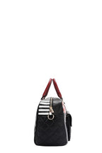 Nicole Lee USA Handbags Eco-Leather Boston Bag Medium Patch Pocket 878b7453-7bf7-4462-b217-2ef35ba31d46-Max Trendsi