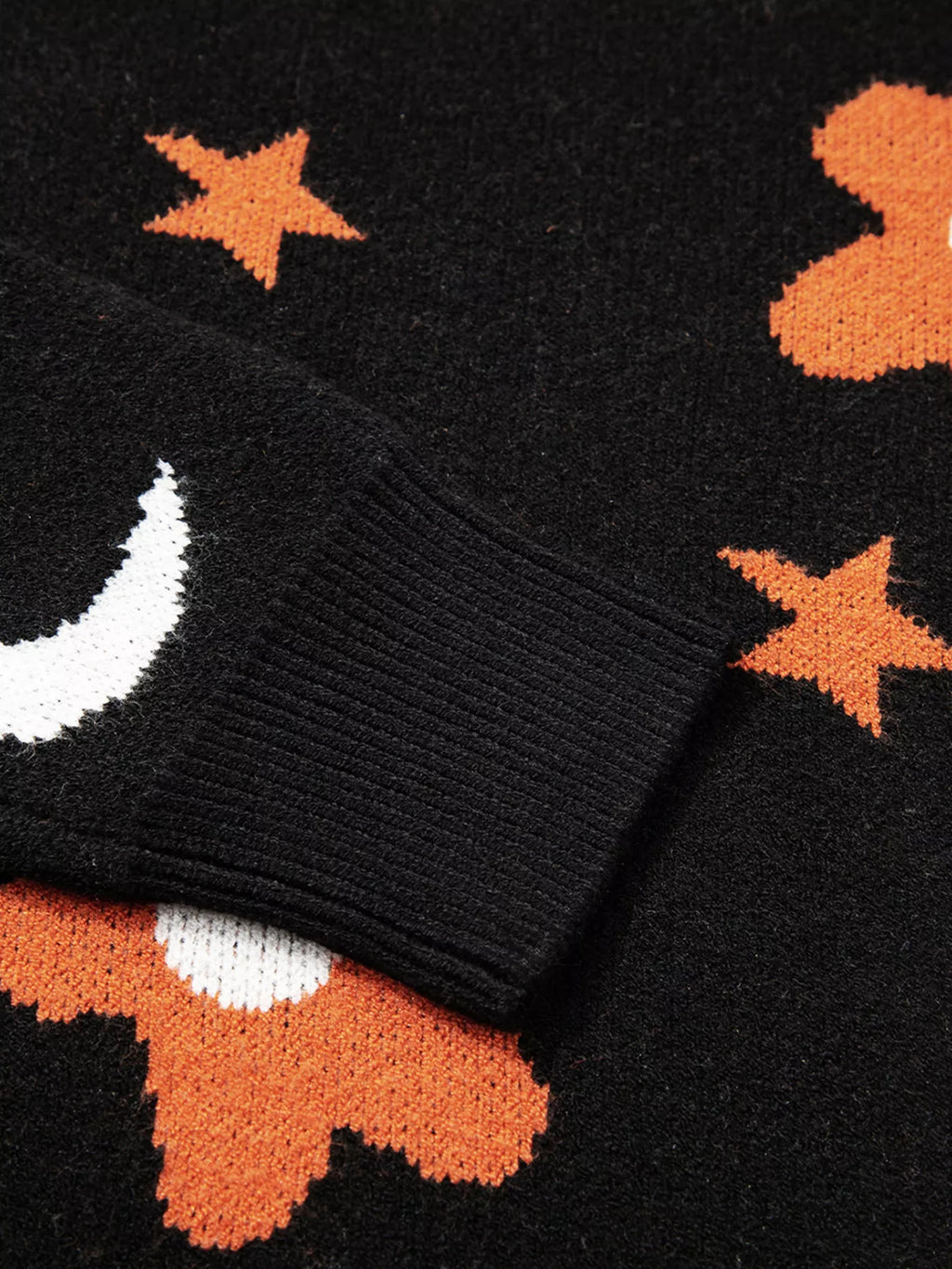 Halloween Women's Sweater Black Gothic Pattern Long Sleeve Knit Pullover 888b372bf7f849e9803f3b650d27a361-Max-Origin Trendsi