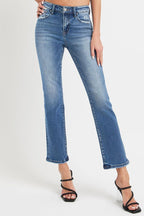 RISEN Mid Rise Ankle Straight Jeans with Pockets Dark 889cab5f-5f67-4bcc-aea0-2c1a7fd68644-Max Trendsi