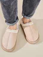 Suede Platform Slippers Faux Fur Lined Women Fashion Casual Rubber Shoes 88ccfa10-34e1-46c3-ad9b-4dda53b04830-Max Trendsi