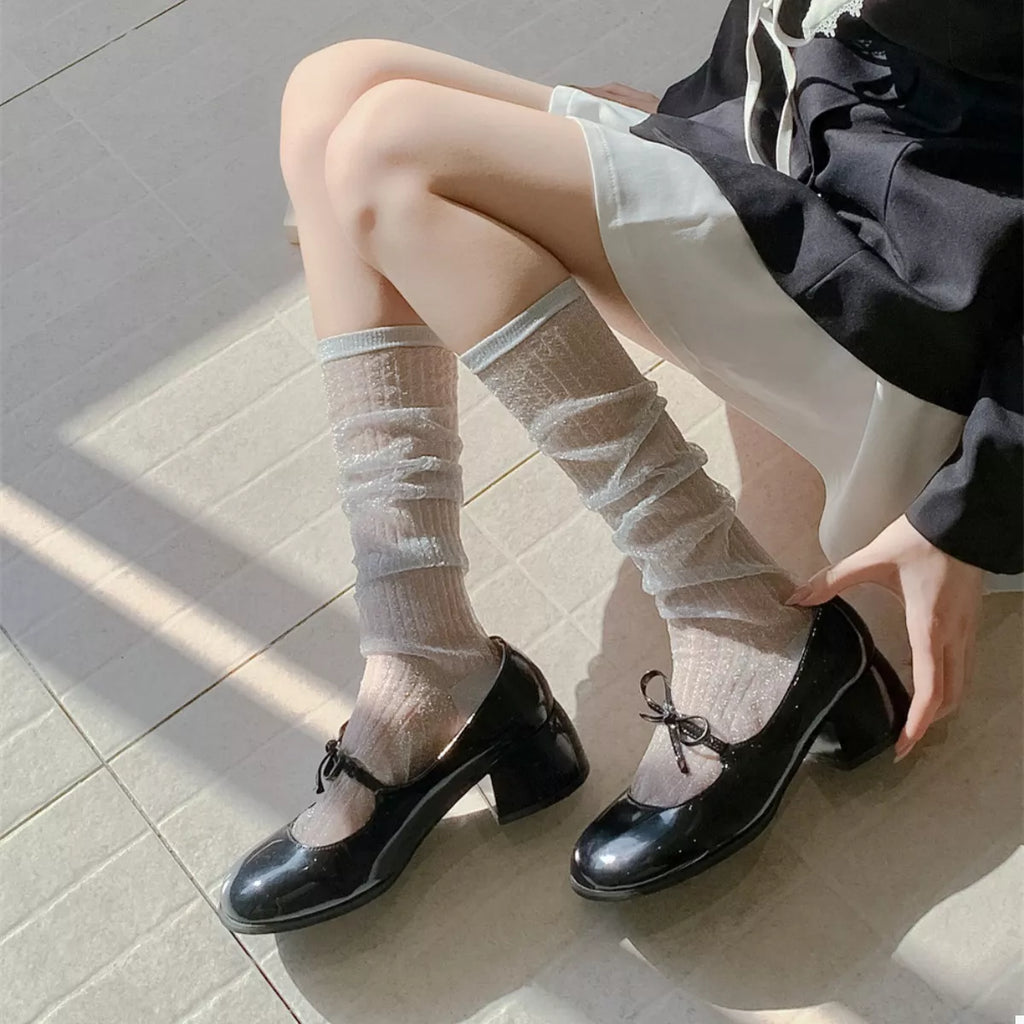 Knee-High Women's Socks Scrunch 1-pair 89373af5-2748-48fa-ae3d-93898db81464-Max-Origin Trendsi