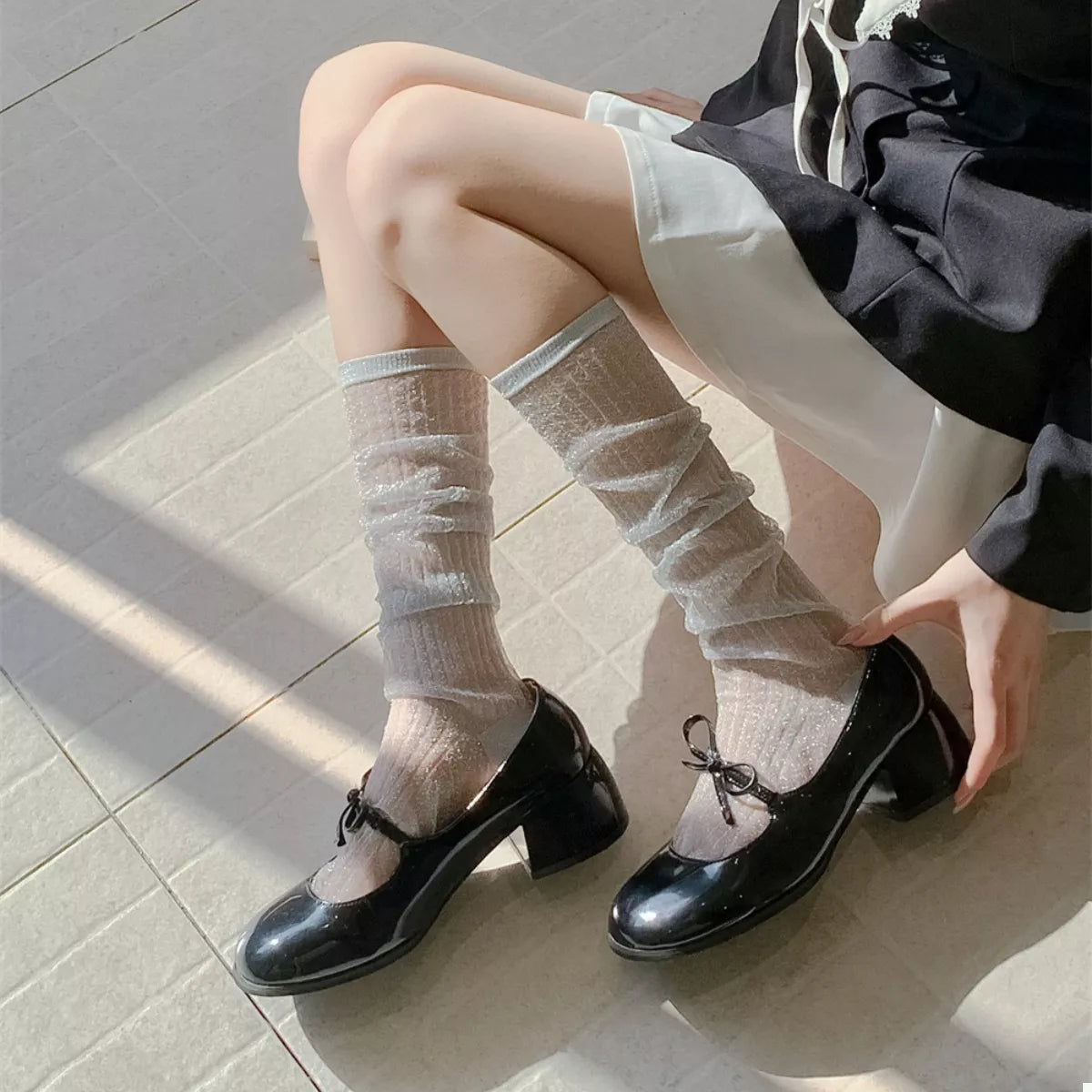 Knee-High Women's Socks Scrunch 1-pair 89373af5-2748-48fa-ae3d-93898db81464-Max-Origin Trendsi