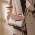 Two-Tone Flap Crossbody Bag