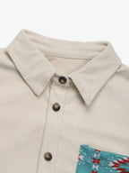 Shacket Corduroy Perfee Pocketed Geometric Collared Neck Outwear 89b82aac-f739-4449-8160-c5128db41715-Max Trendsi