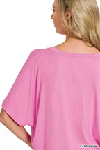 Zenana V-neck Oversized Top & Pants Set