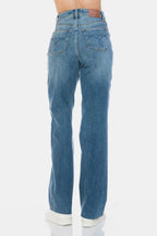 Judy Blue Straight Jeans Tummy Control Cut Raw Hem Denim Pants 89d58e95-449e-4fc6-ab48-66d32137350d-Max Trendsi
