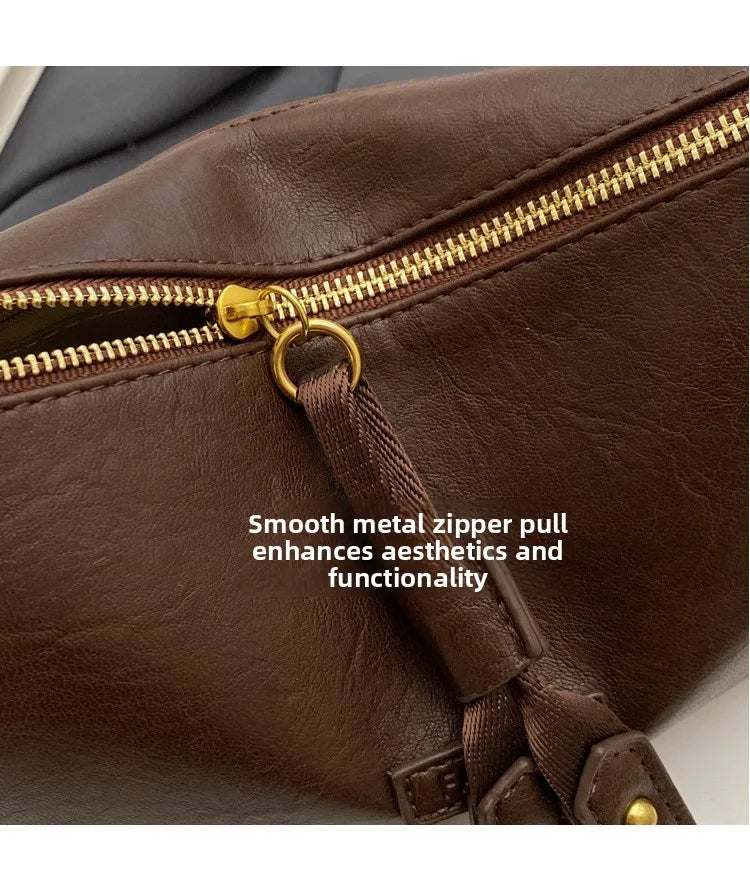 Boston Bag Style Street Trend Large Capacity Soft PU Leather Women's Small Purses