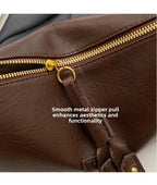 Boston Bag Style Street Trend Large Capacity Soft PU Leather Women's Small Purses