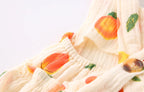 Children’s Strawberry Print Ruffle Trim Bodysuit & Headband Baby Toddler Outfit 0-18M